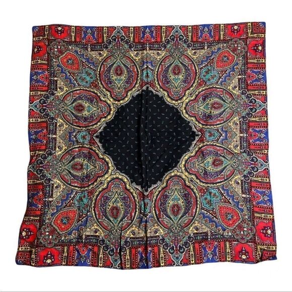 Colorful Paisley Patterned Square  - Picture 1 of 4